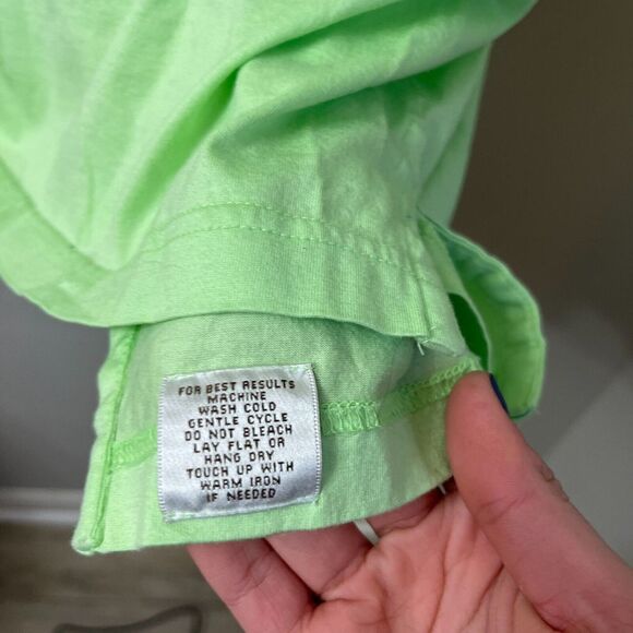 Peter Millar Mens Green Polo Shirt XL Golf Embroidered Button Short Sleeve Top - Picture 9 of 9